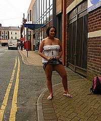 Amateur public nudity and english babes Emma Louise and Sarah Jane flashing nude round parks and roads on british streets from UK Flashers