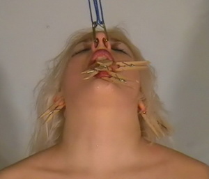 Extreme nose pain torments and facial humiliations