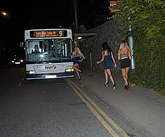 Three pornstars holiday flirting and flashing of big tits with blonde babes from UK Flashers