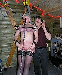 Tit Hanging And Whipping