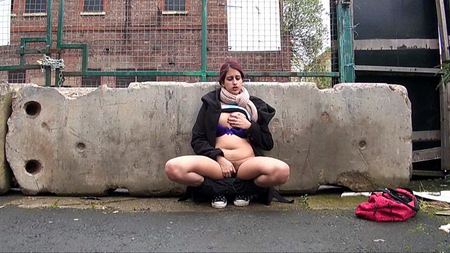Teen Zarina Massouds Indian exhibitionism and public masturbation of redhead eastern babe flashing tits and pussy in the streets from UK Flashers