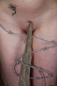 barbed wire bondage